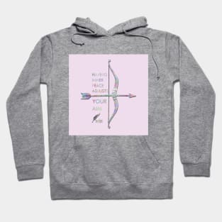 BOW AND ARROW PINK Hoodie